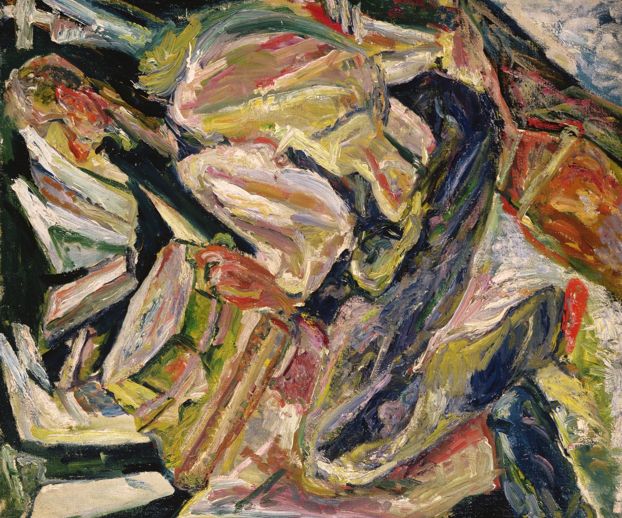 Homme Assis, kolem 1920-29 (olej na plátně) od Chaim Soutine