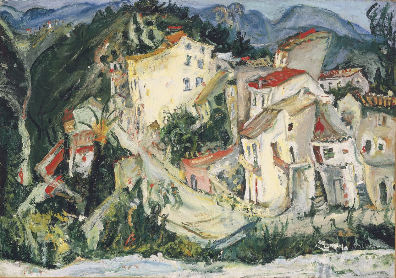 Krajina v Cagnes; Krajina Cagnes, kolem 1924-1925 od Chaim Soutine