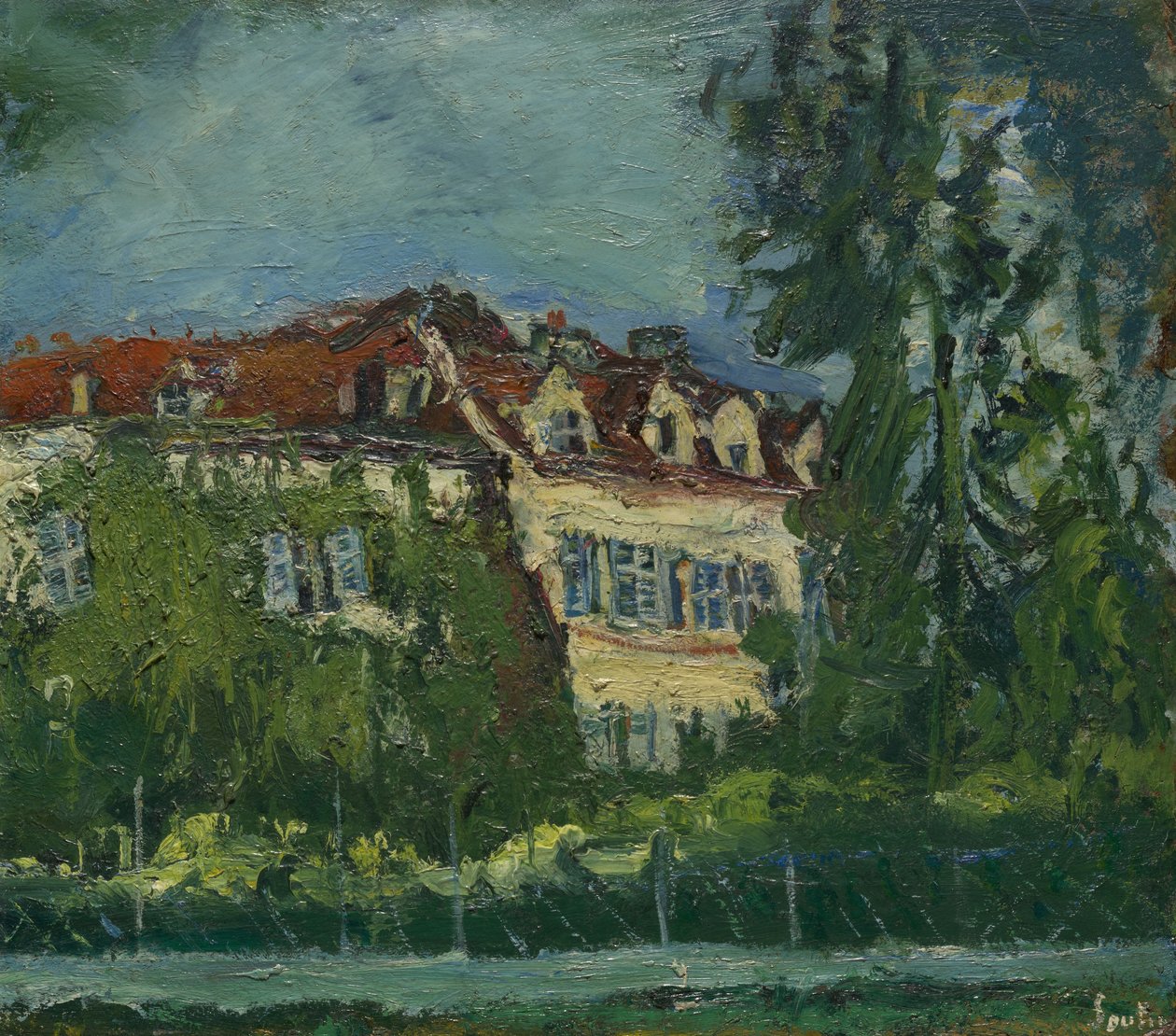 Krajina s domem, kolem roku 1934 od Chaim Soutine