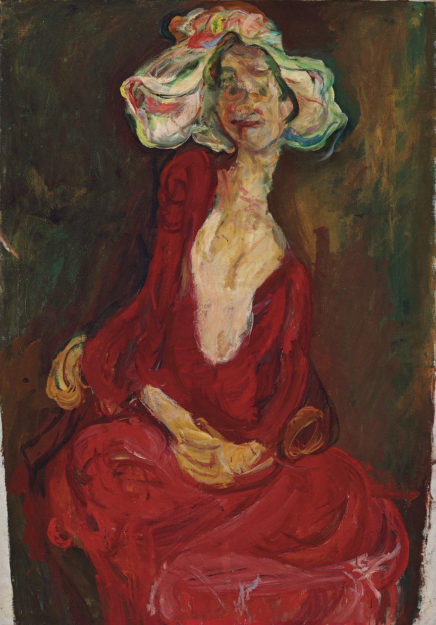 Velký klobouk; Velký klobouk, 1923-1924 od Chaim Soutine