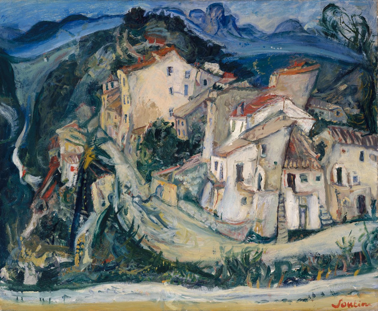 Pohled na Cagnes, kolem 1924-25 od Chaim Soutine