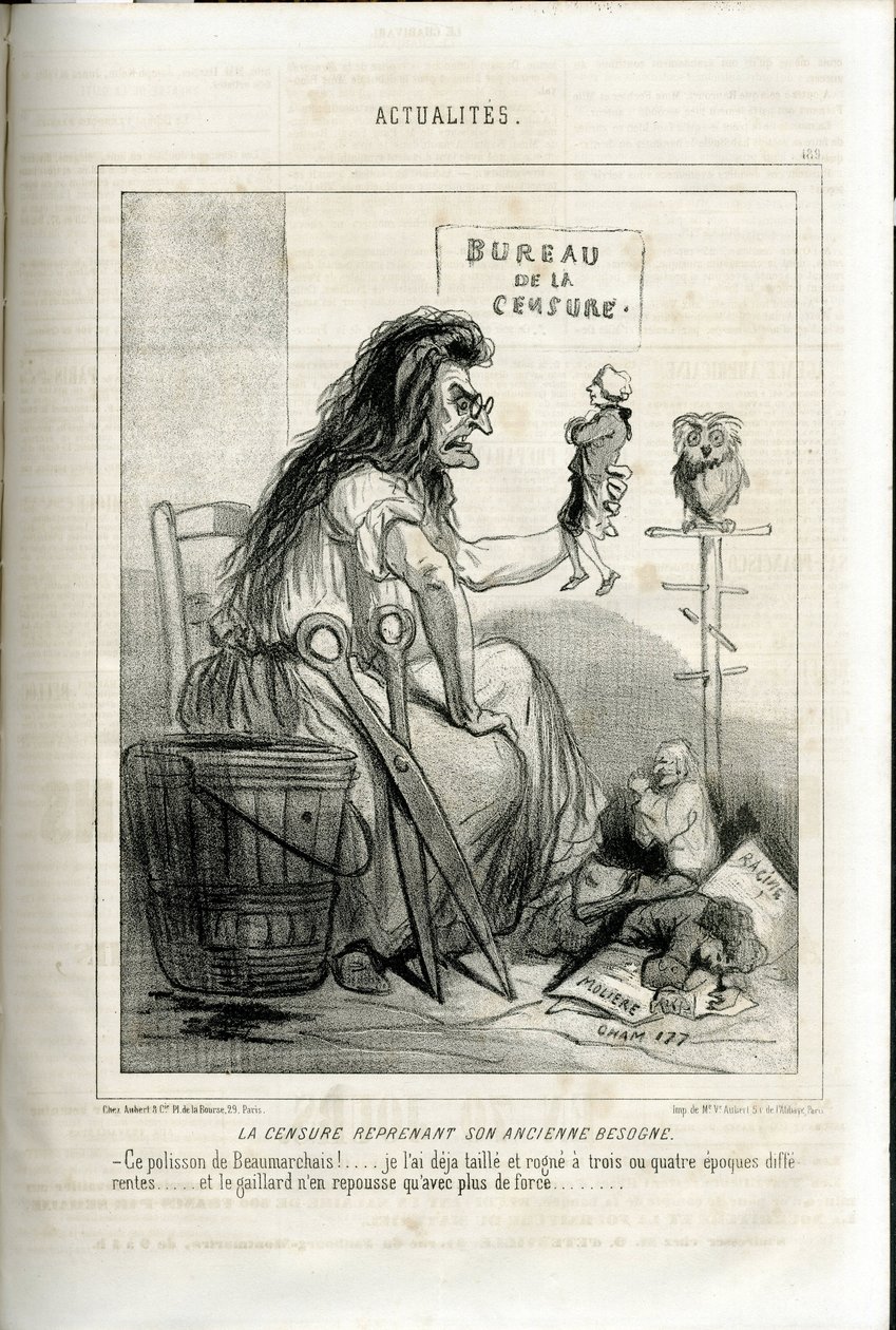 Ilustrace Cham (1819-1879) v Le Charivari od Amédée de Noé