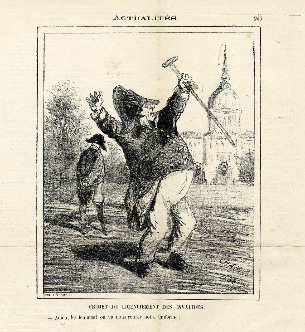 Ilustrace Cham (1819-1879) v Le Charivari od Amédée de Noé
