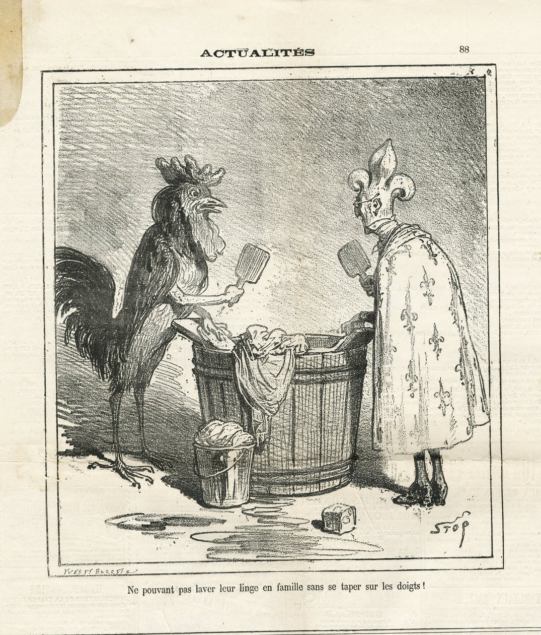 Ilustrace Cham (1819-1879) v Le Charivari od Amédée de Noé
