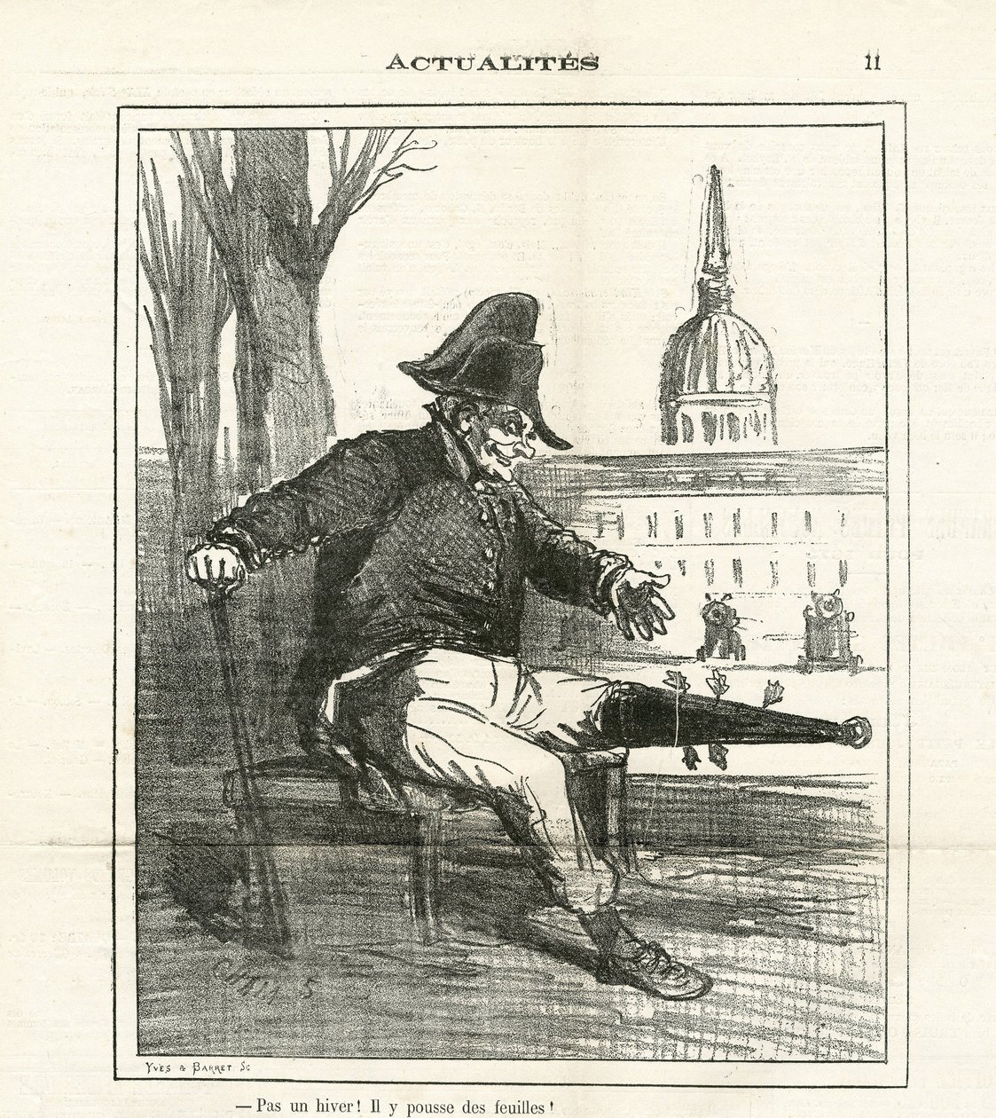 Ilustrace Cham (1819-1879) v The Charivari od Amédée de Noé