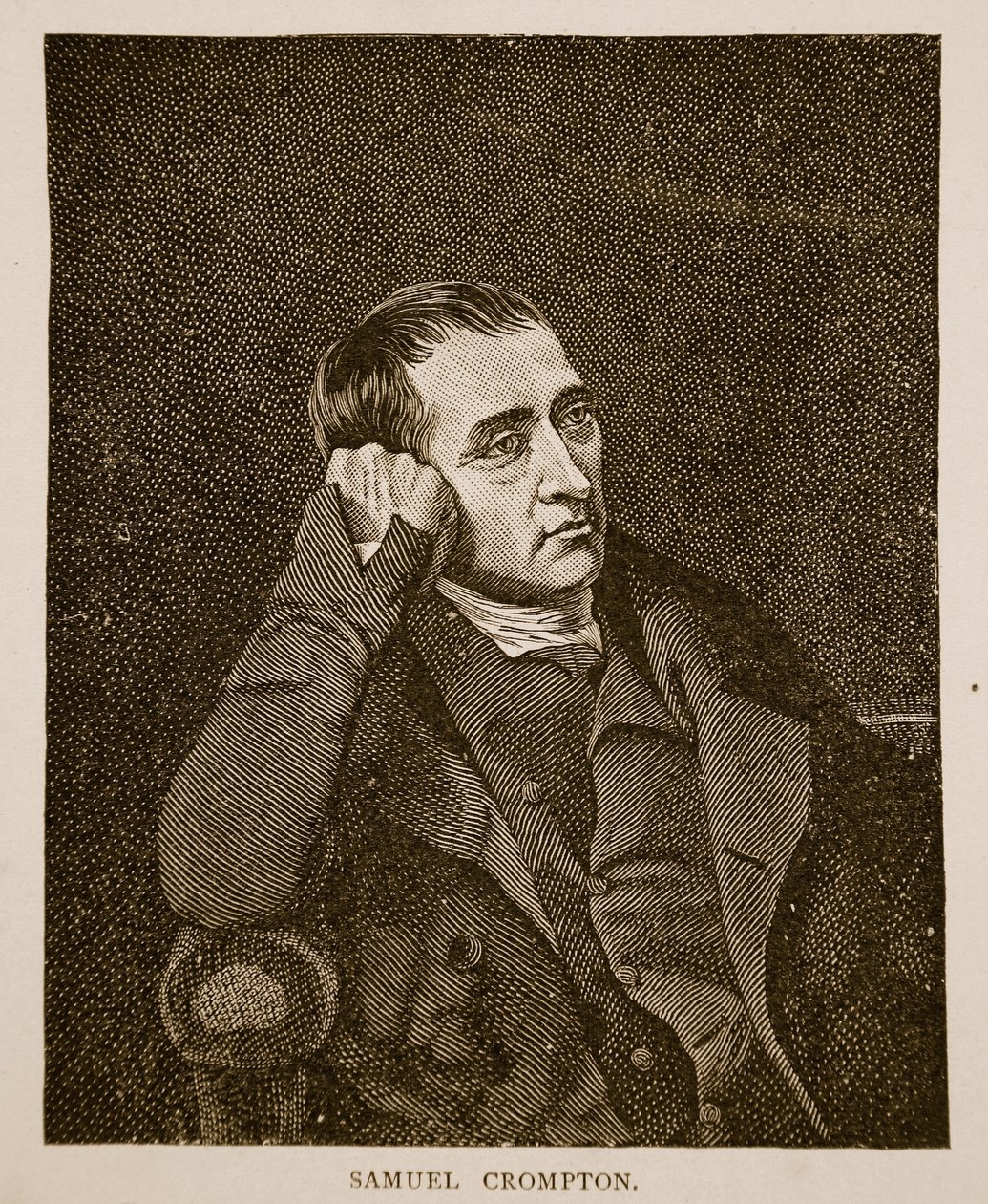 Samuel Crompton, vyryl C. Turner (1774-1857) od Charles Allingham