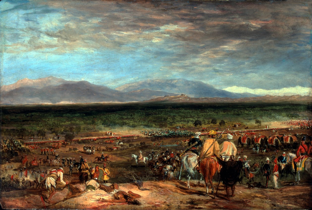 Bitva u Chilianwala, Indie, 13. ledna 1849, kolem roku 1849 od Charles Becher Young