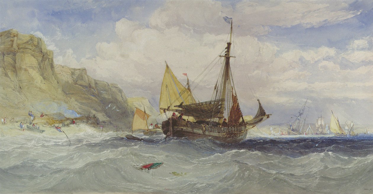 Rybářské lodě z Isle of Wight od Charles Bentley