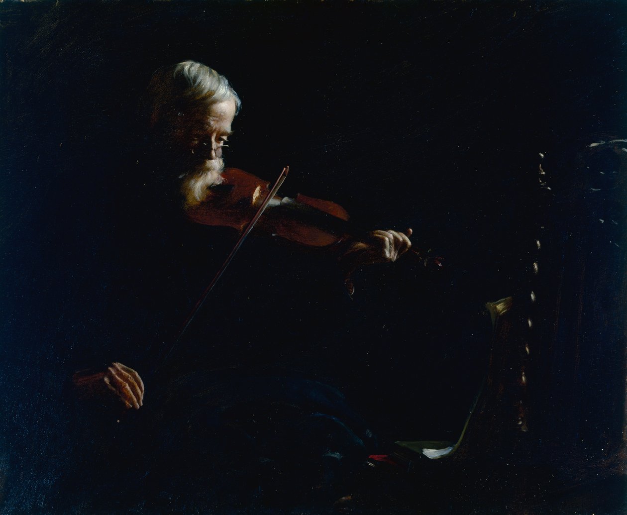 Starý houslista od Charles Courtney Curran