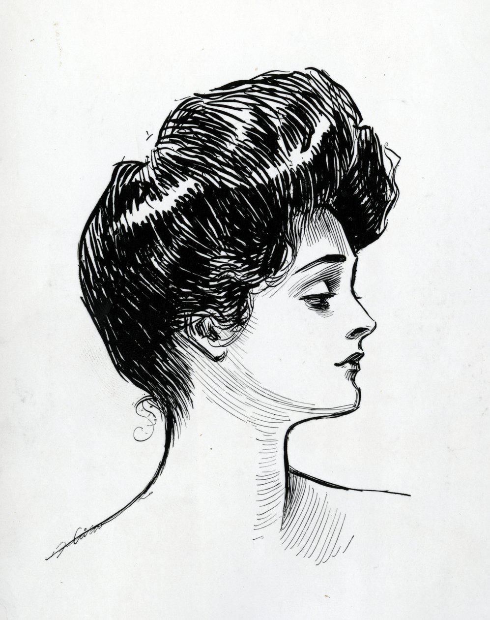 Gibson Girl, 1902 od Charles Dana Gibson