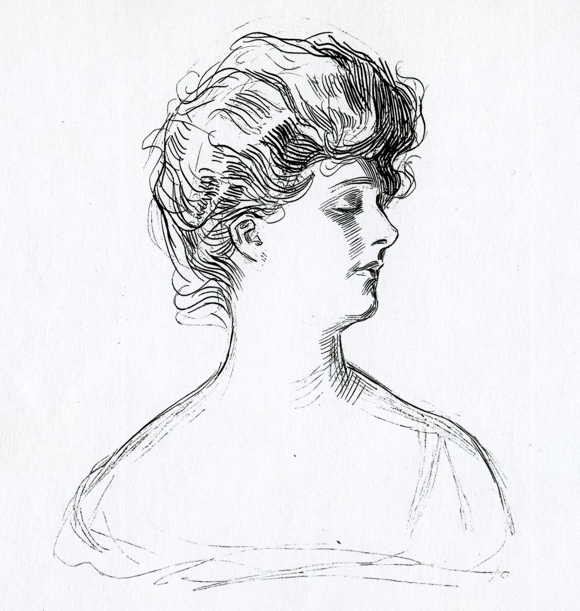 Gibson Girl, kolem roku 1902 od Charles Dana Gibson