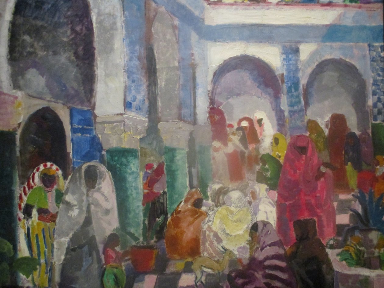 Patio a Algern od Charles Georges Dufresne