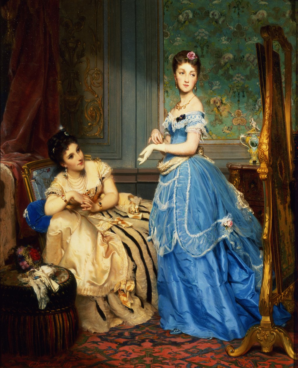 Oblékání, 1869 od Charles Edouard Boutibonne