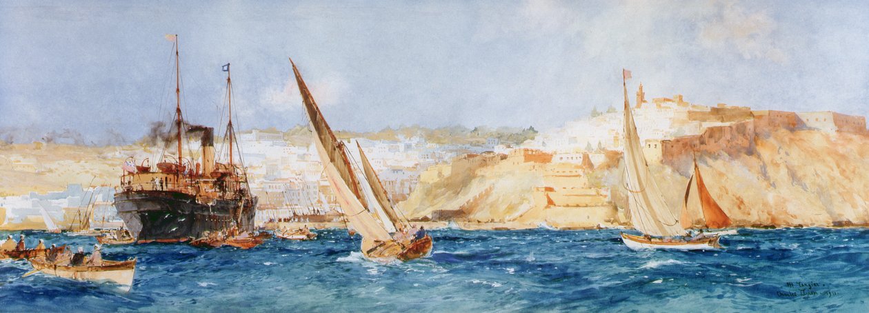 Tanger, 1911 (wc a kvaš na papíře) od Charles Edward Dixon