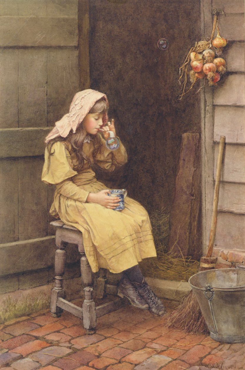 Vyfukování bublin od Charles Edward Wilson
