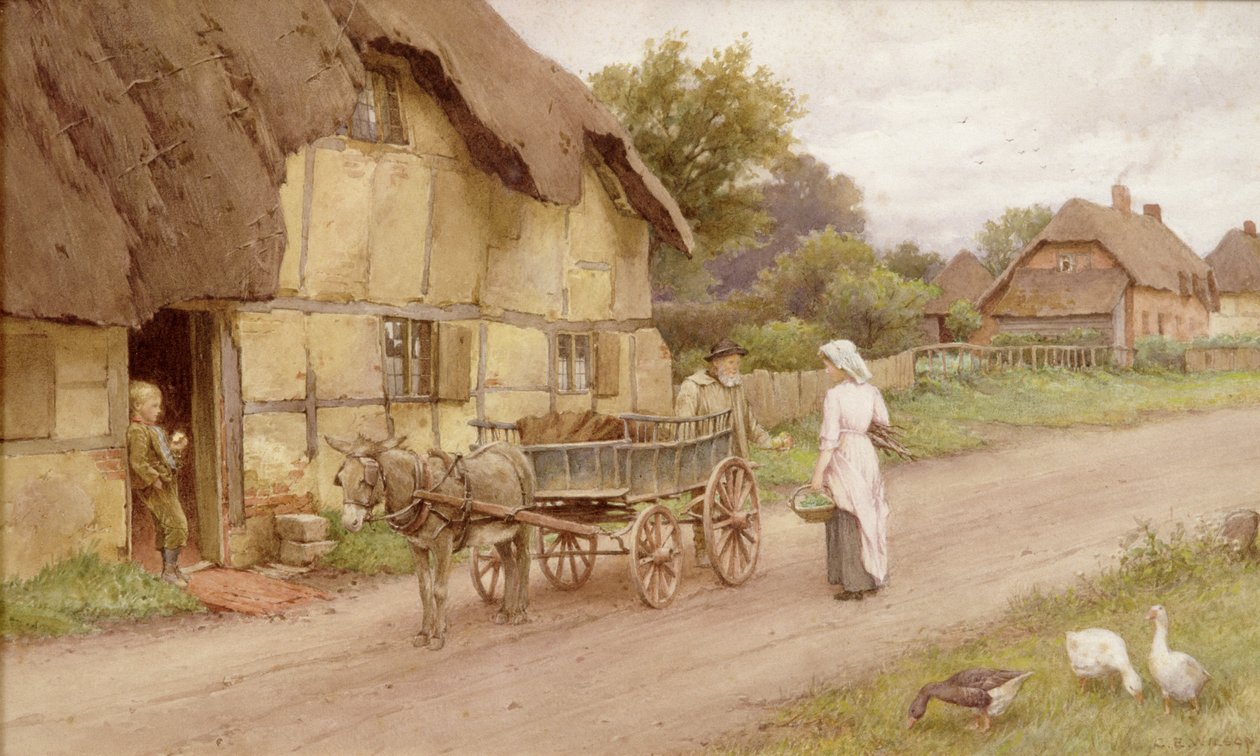 Oslí vozík, kolem roku 1920 od Charles Edward Wilson