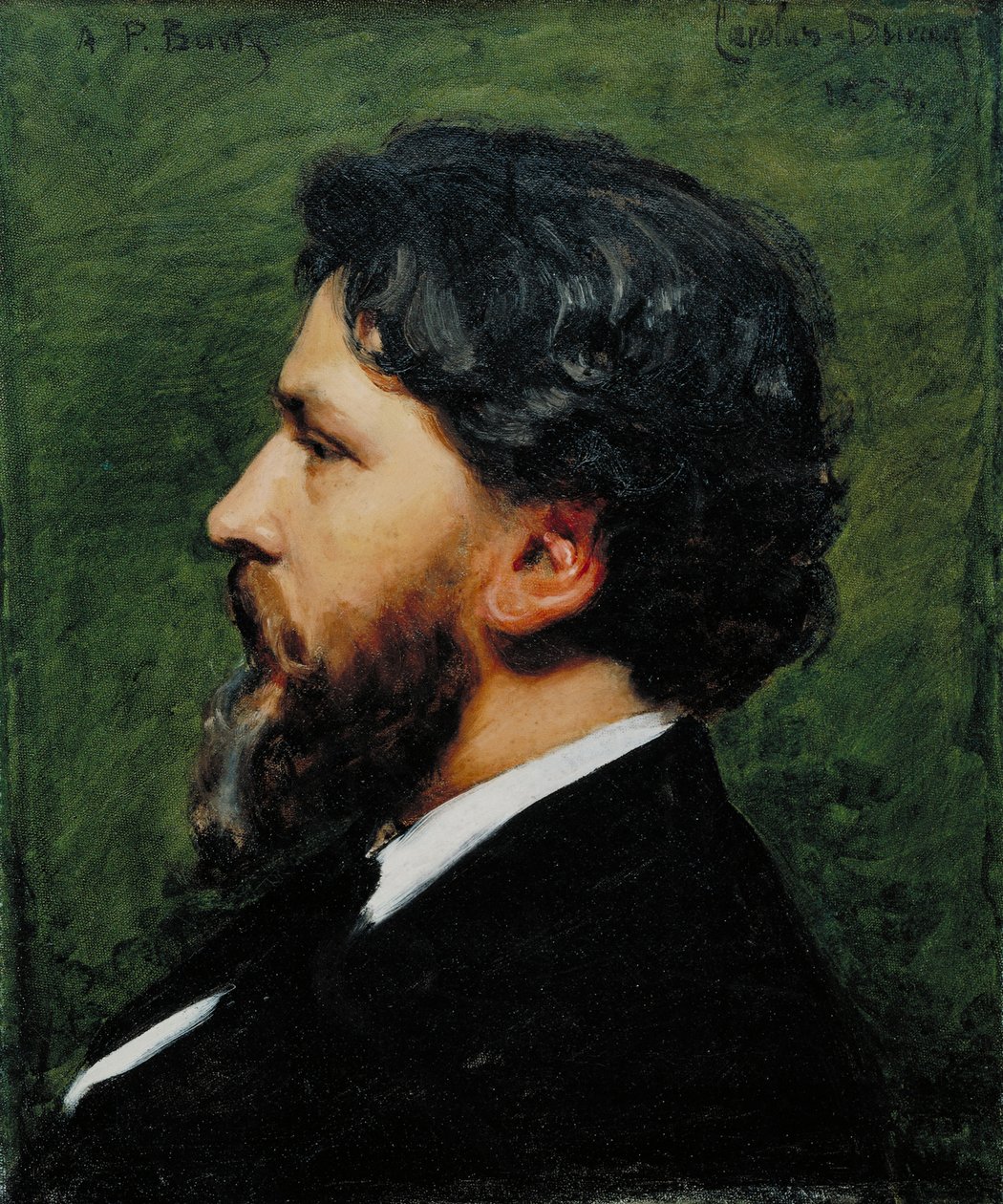 Portrét Philippe Burty, 1874 od Charles Emile Auguste Carolus Duran