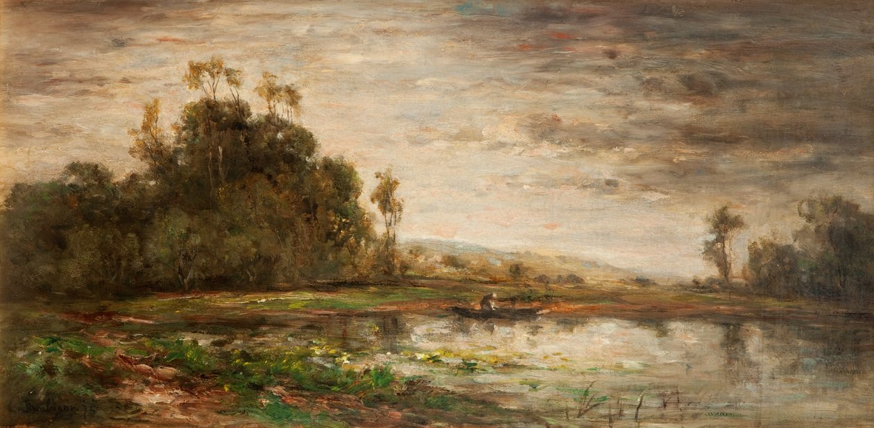 River Scene at Sunset, 1875 od Charles Francois Daubigny