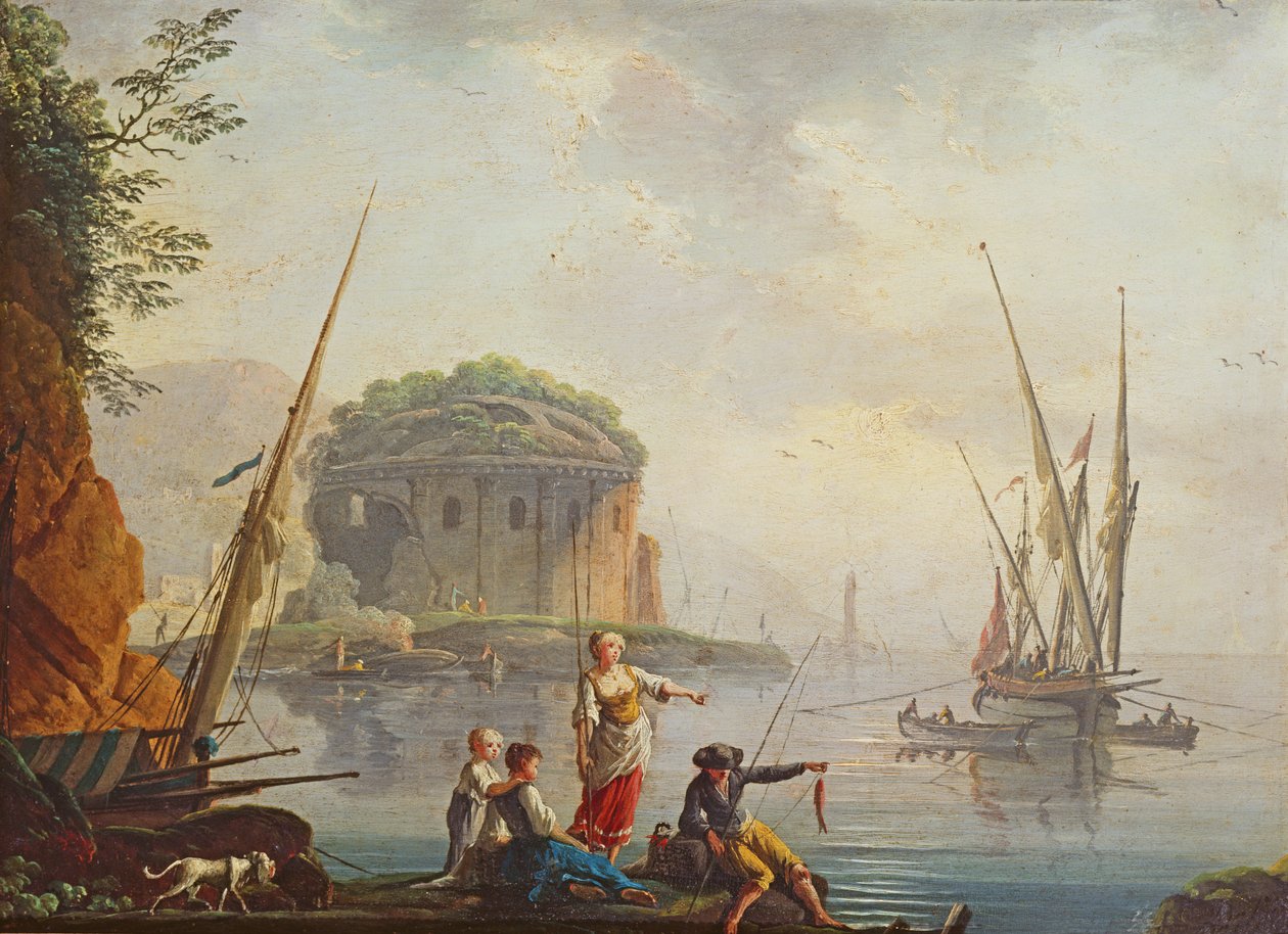 Přímořská krajina od Charles Francois Lacroix de Marseille