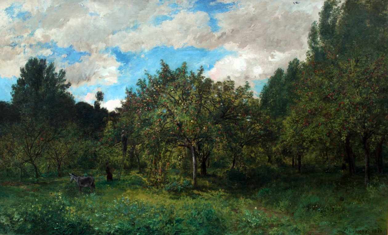 Francouzský sad v době sklizně od Charles Francois Daubigny