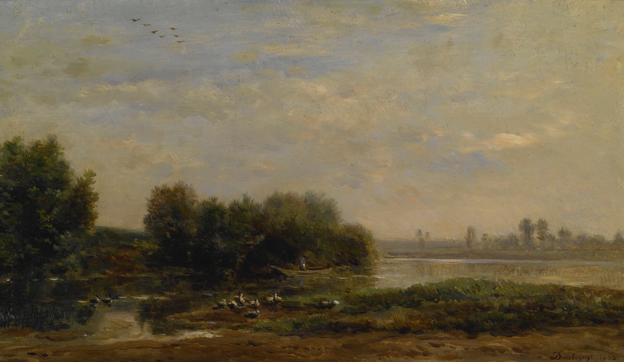 Na Oise od Charles Francois Daubigny