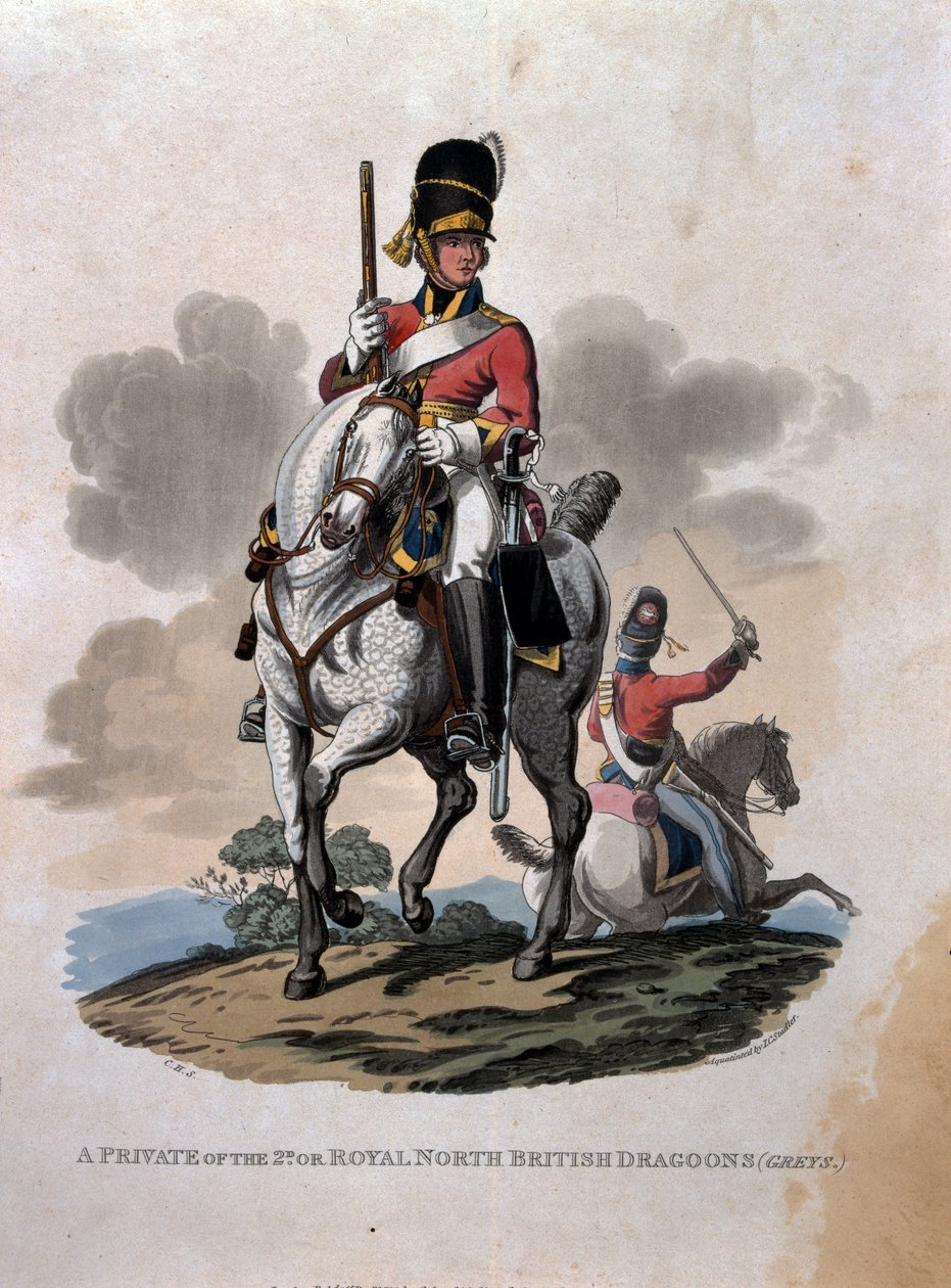 Vojín 2. neboli Royal Northern British Dragoons (Greys) z 