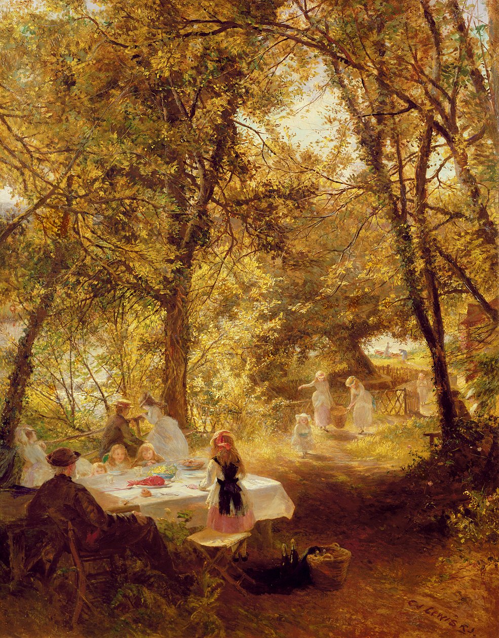 Náš piknik - New Lock, Berks. od Charles James Lewis