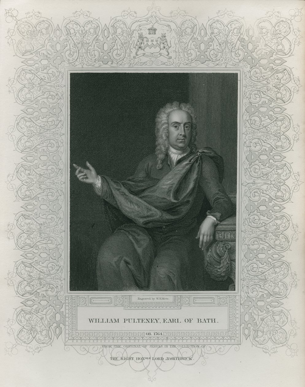 Sir William Pulteney, hrabě z Bath od Charles Jervas