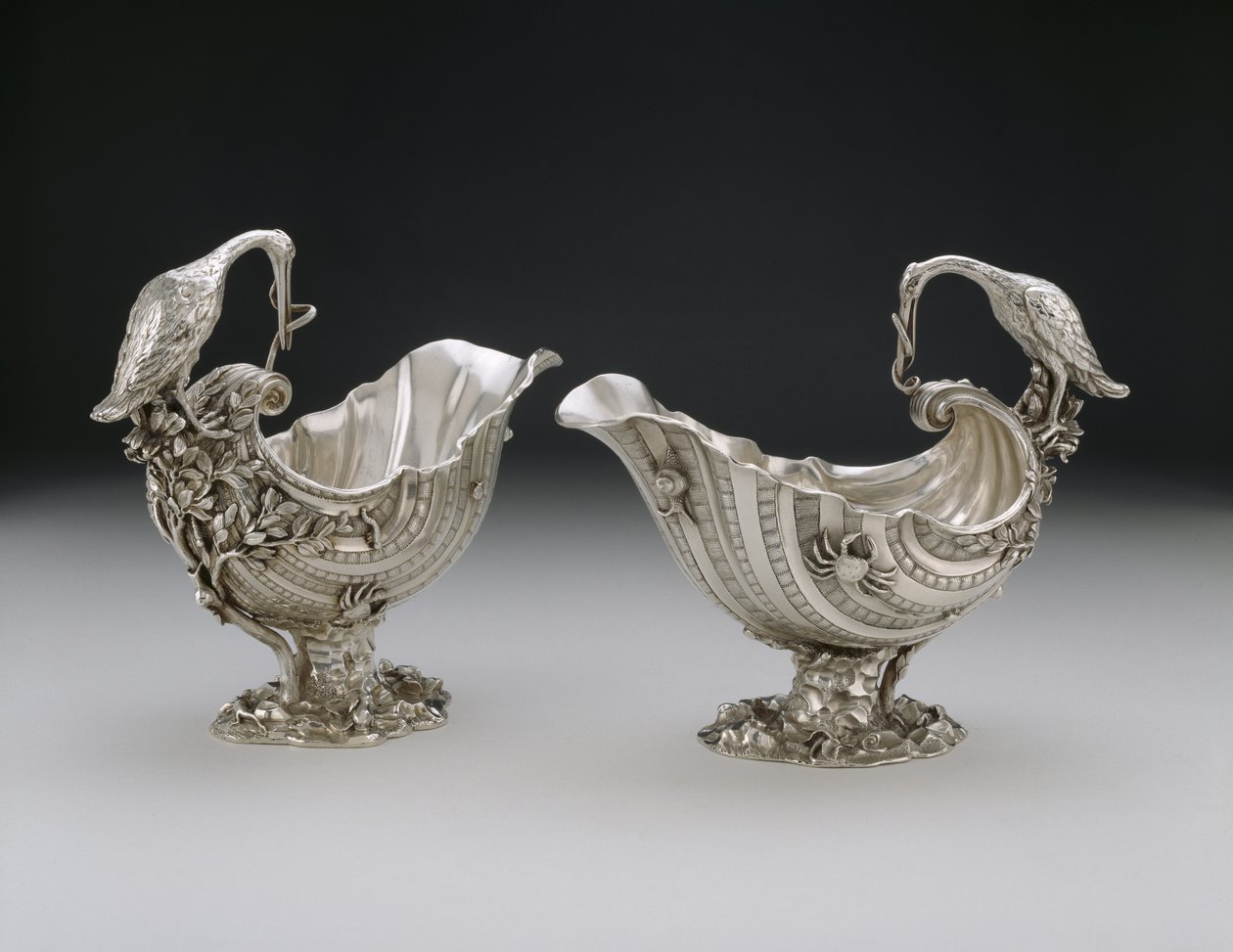 Sauceboat, pár, 1737 (stříbrná) od Charles Kandler