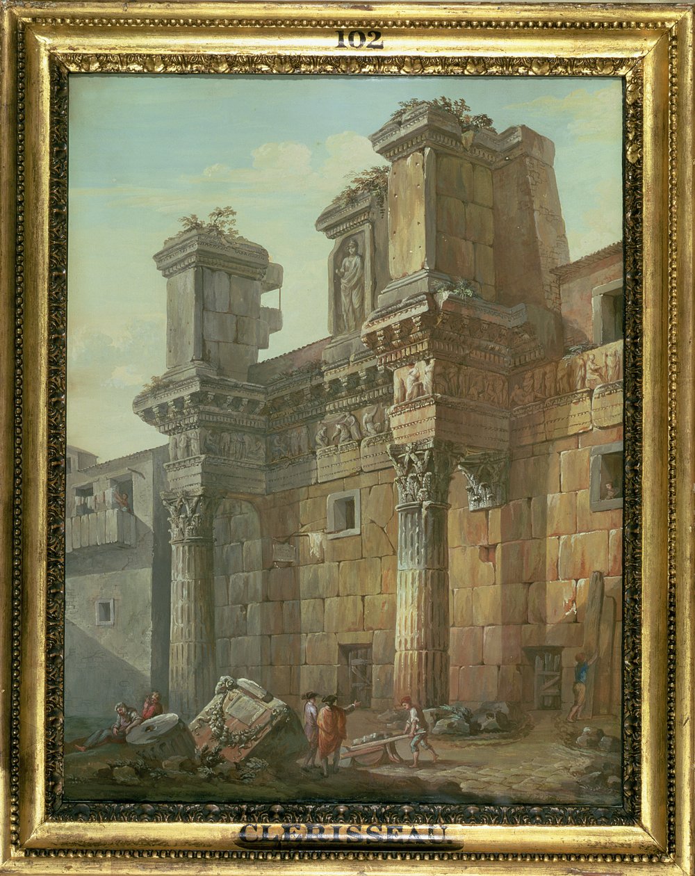 Fórum Nerva od Charles Louis Clerisseau