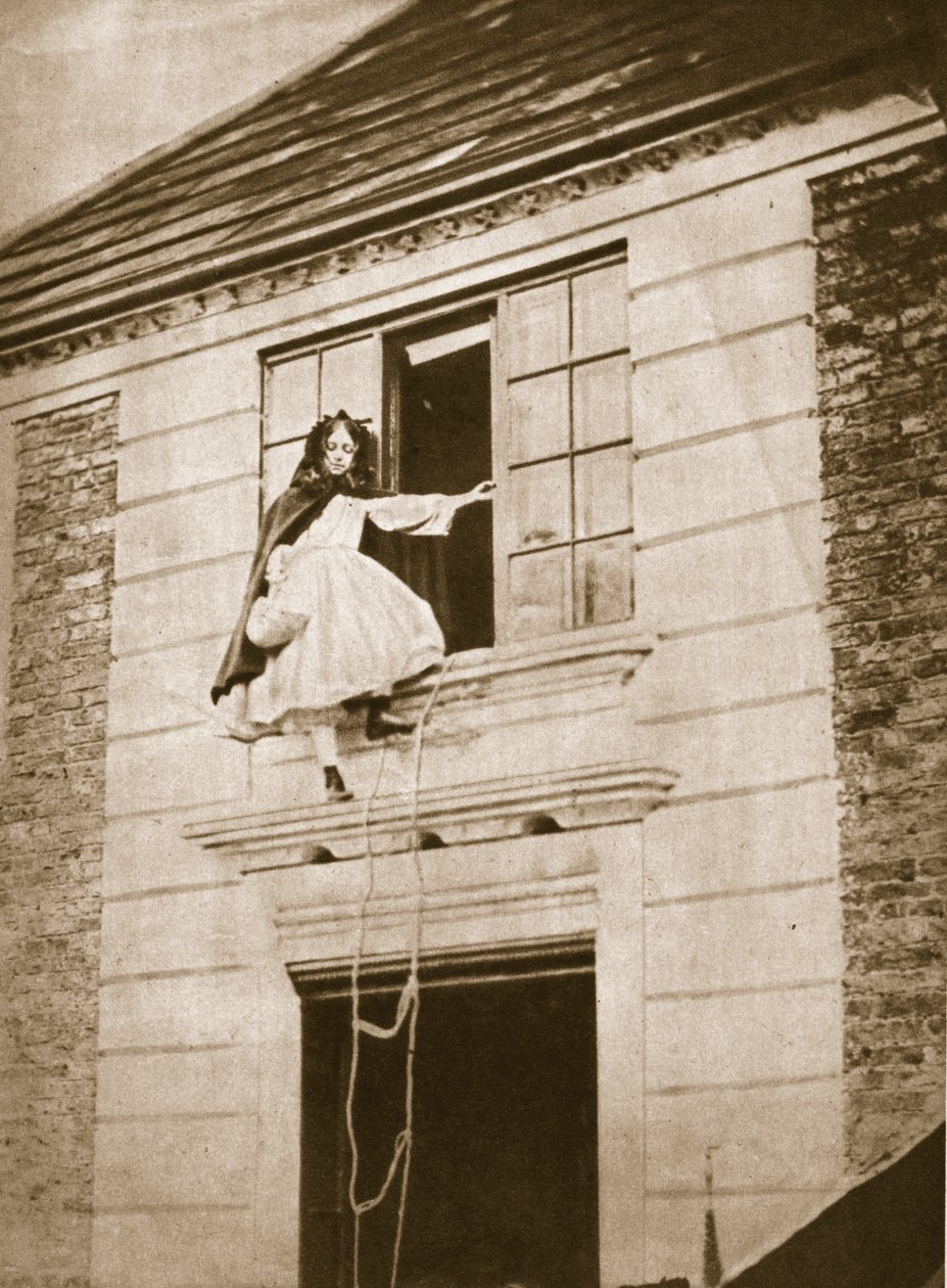 The Elopement, Alice Jane Donkin, 9. října 1862 (sépiová fotografie) od Charles Lutwidge Dodgson