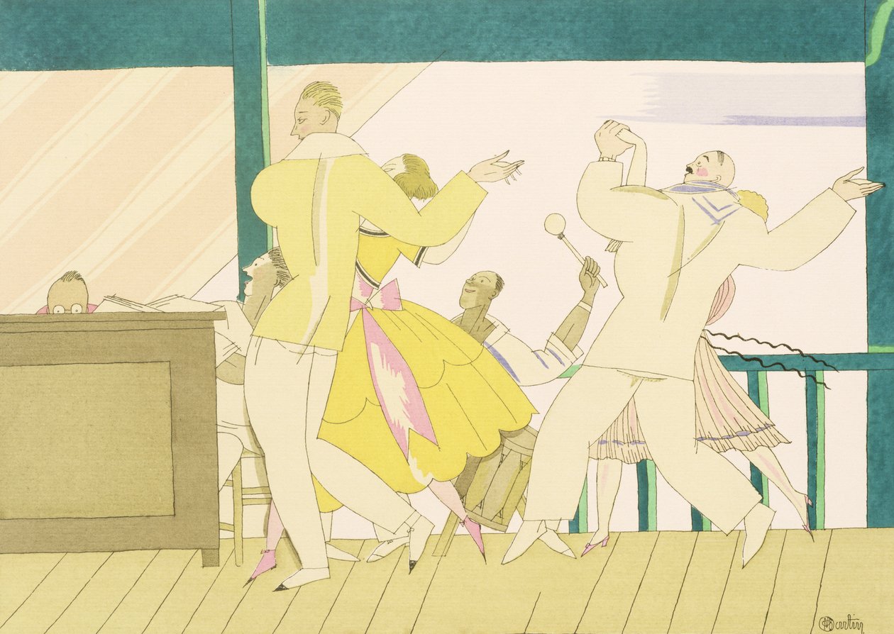 Tango, cca 1920 (šablona na papíře) od Charles Martin