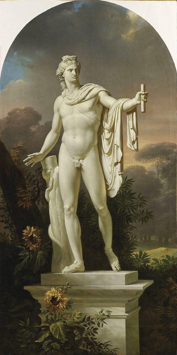 Apollo Belvedere v krajině krajiny od Charles Meynier