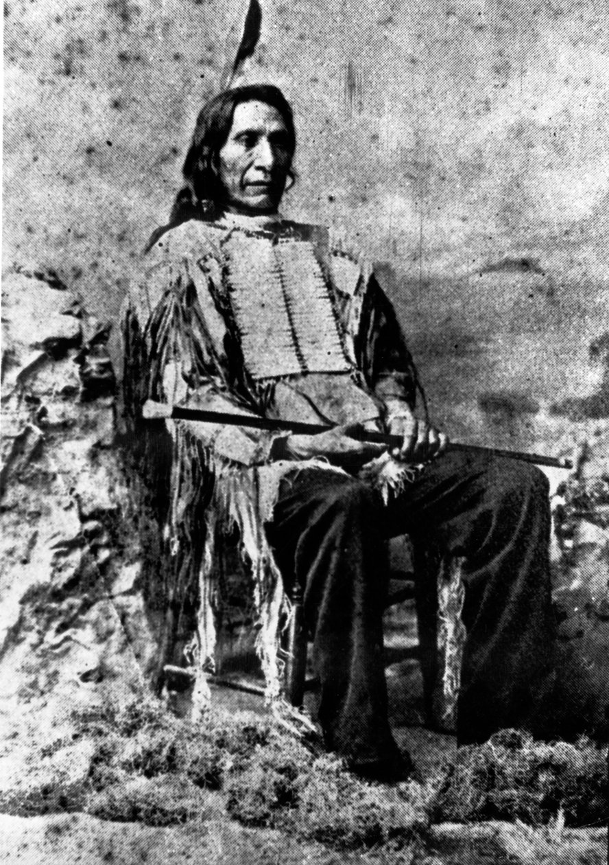 Chief Red Cloud ve věku 72 let, kolem roku 1893 od Charles Milton Bell