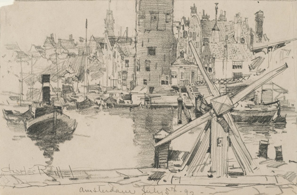 Amsterdam, 5. července 1892 (grafit na papíře) od Charles P. Reiffel