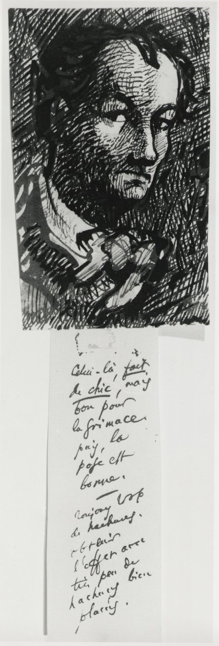 Autoportrét, od Charles Pierre Baudelaire