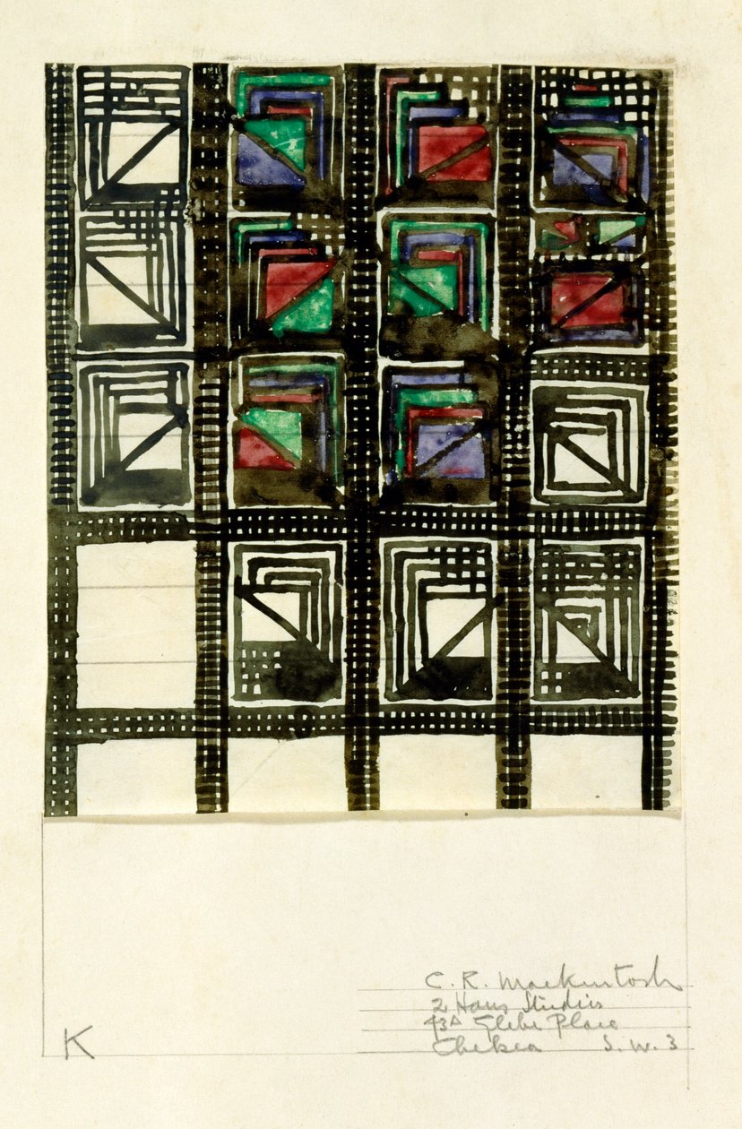 Textilní design od Charles Rennie Mackintosh