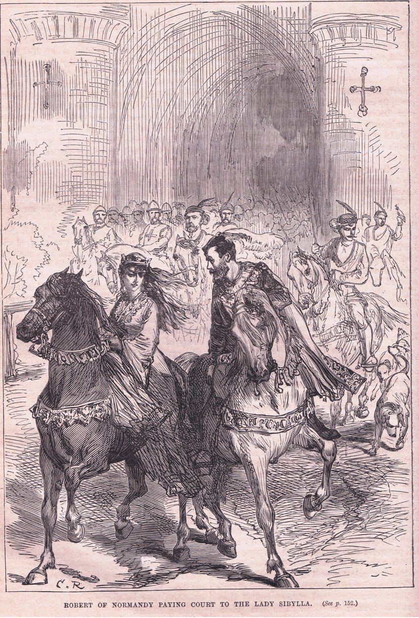 Robert z Normandie platí soud lady Sibylle od Charles Ricketts