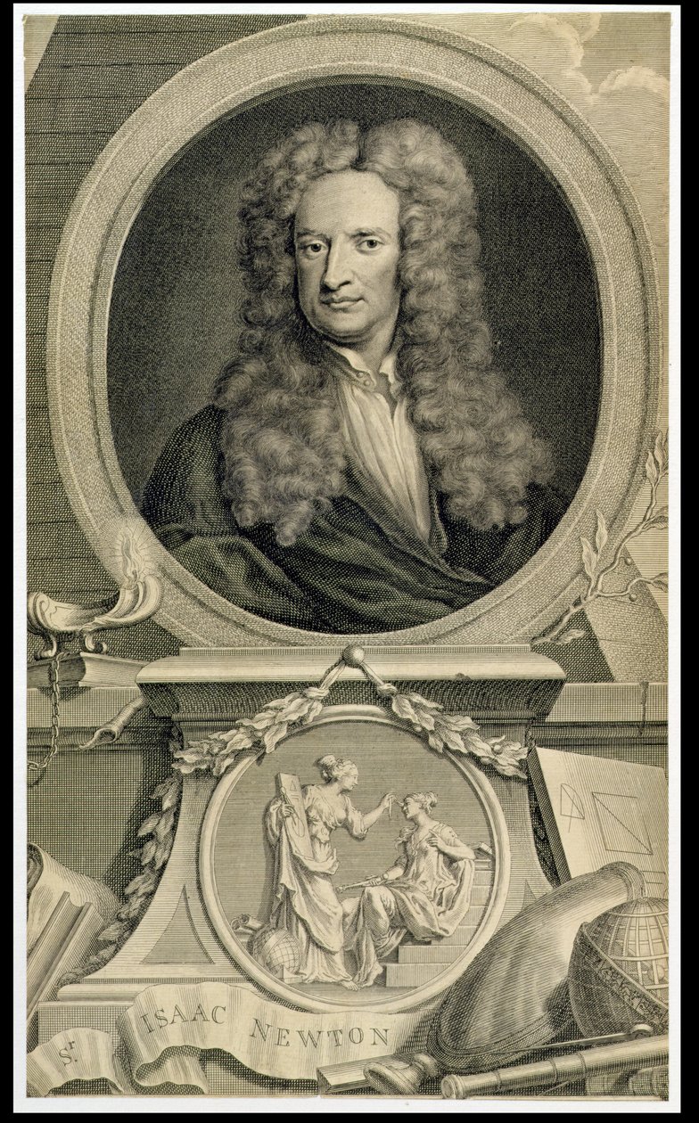 Sir Isaac Newton (1642-1727) (viz také 36013) od Charles Robert Leslie