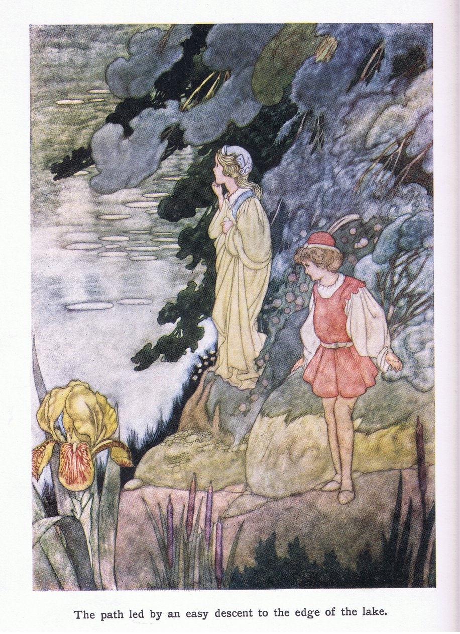Cesta vedla lehkým sestupem k okraji jezera. od Charles Robinson