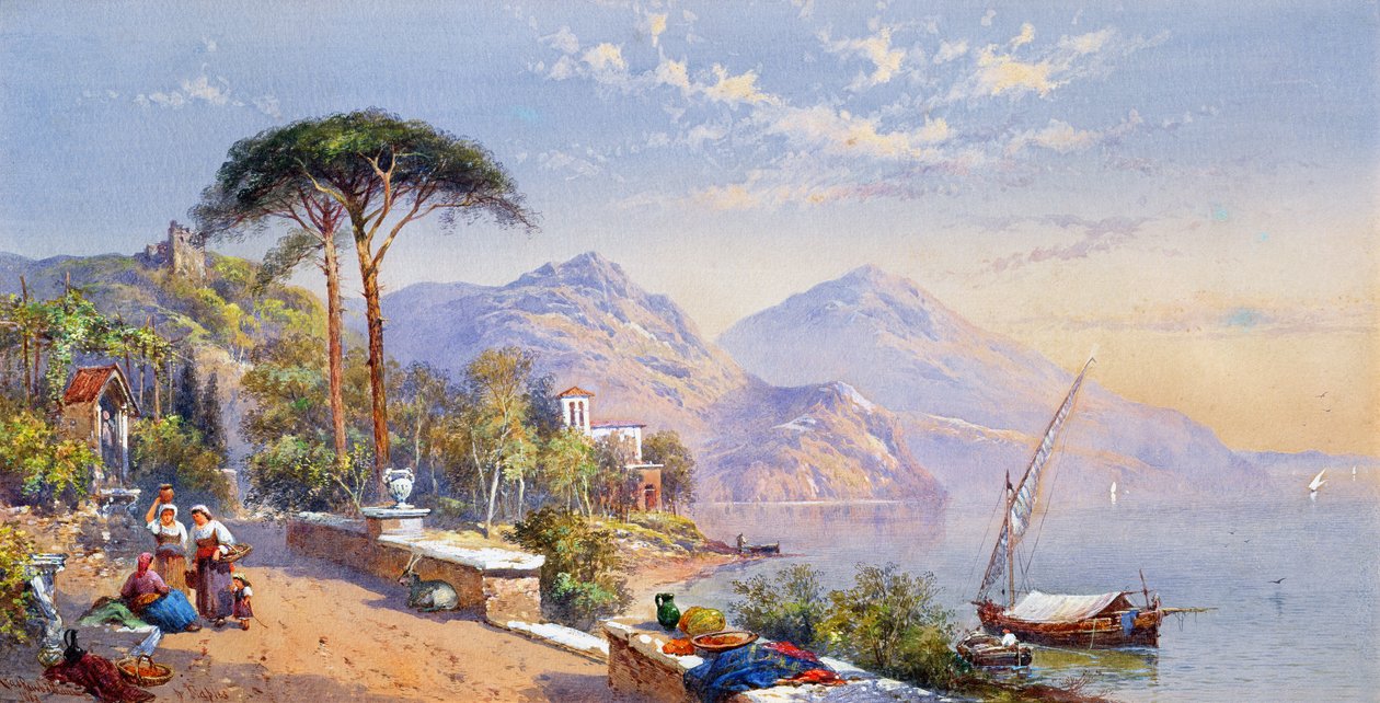 Poblíž Neapole, 1883 od Thomas Charles Leeson Rowbotham