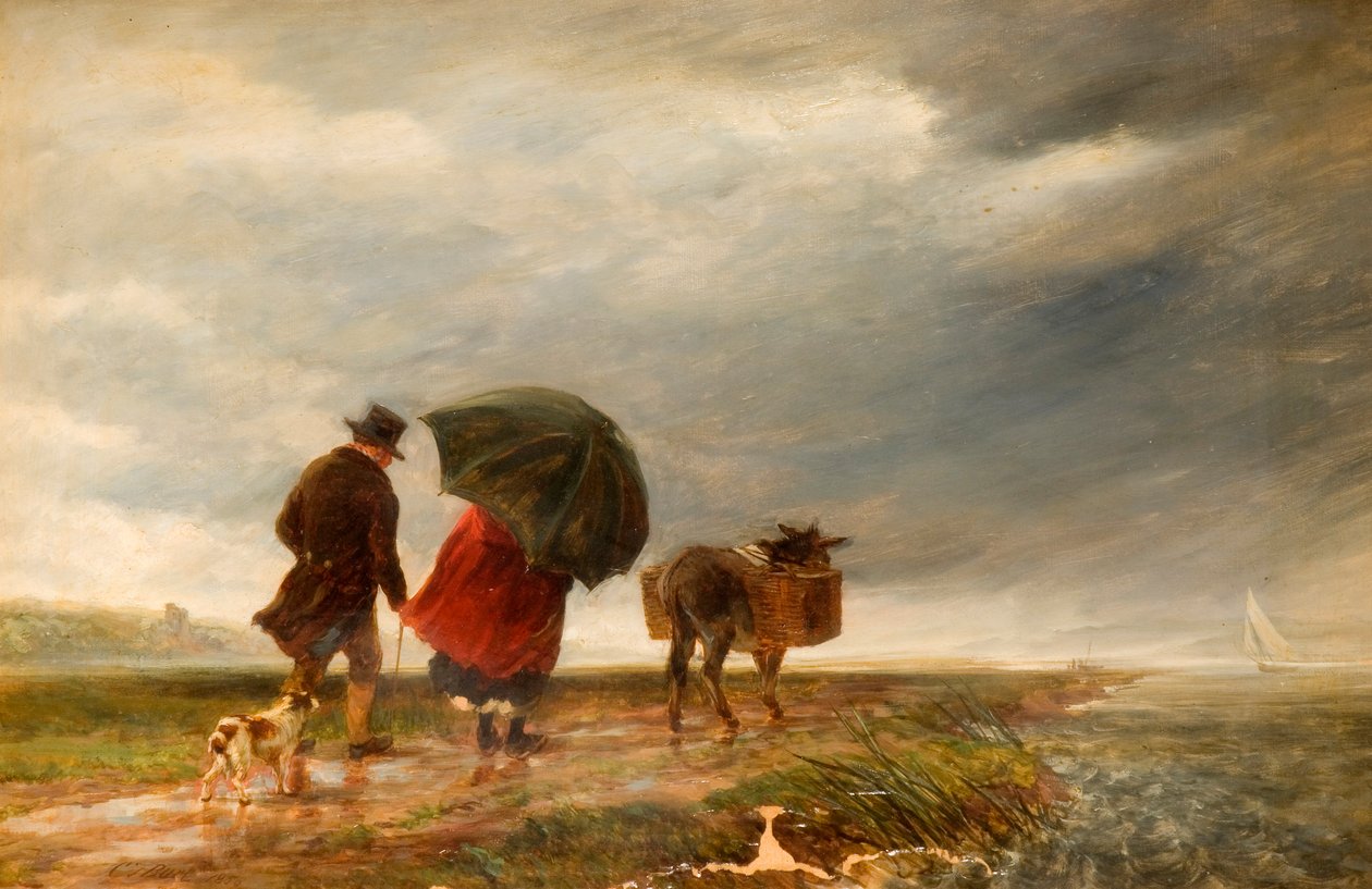 Cesta k přívozu, Appledore, 1856 od Charles Thomas Burt