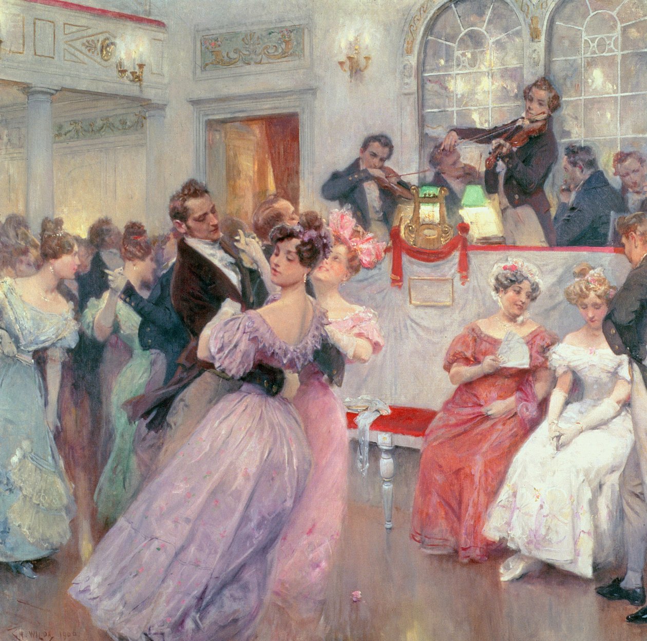 Strauss a Lanner - Ples, 1906 od Charles Wilda