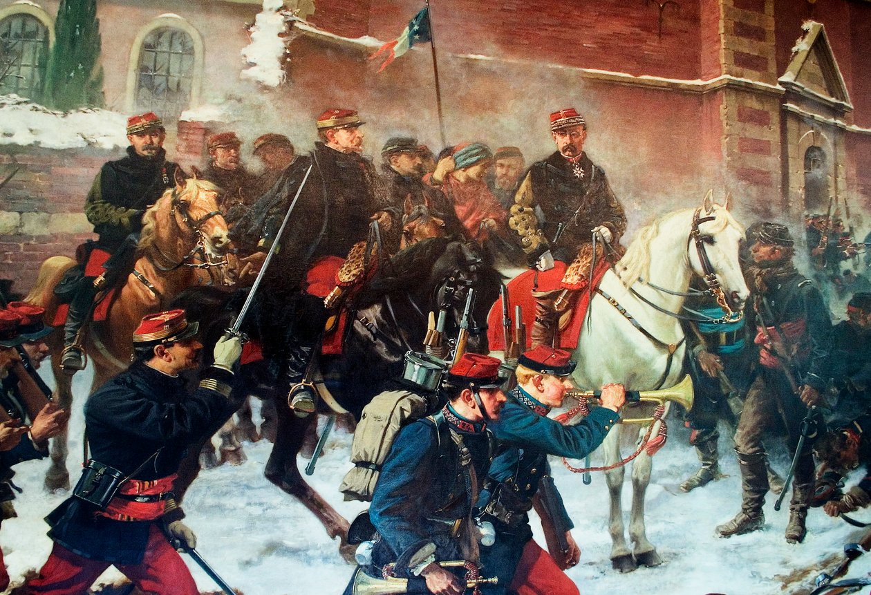 Generál Faidherbe v boji u Biefviller-lès-Bapaume, 3. ledna 1871 od Charles Edouard Armand Dumaresq