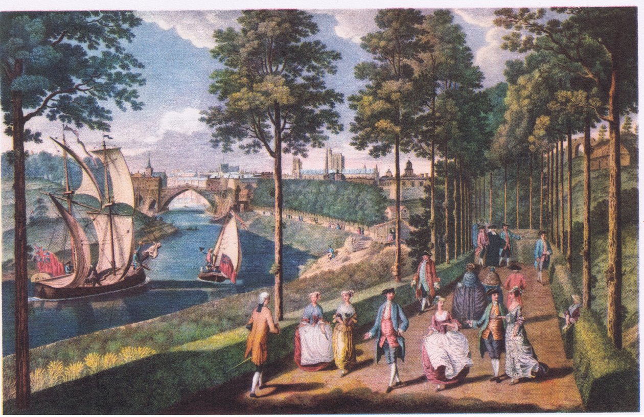 Pohled na York 1756 od Charles the Elder Grignion