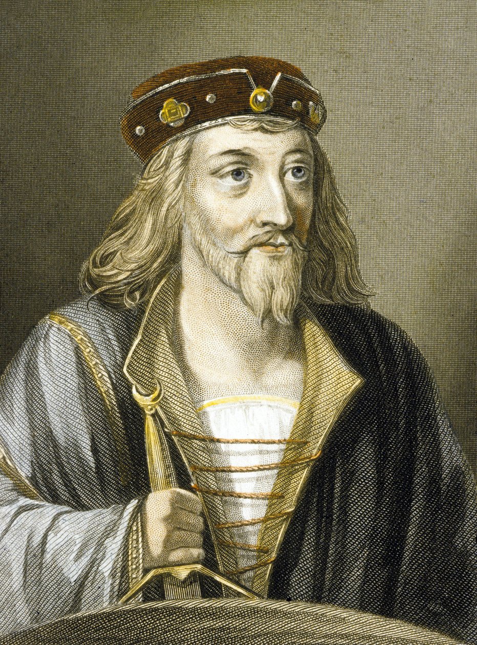 Jakub I. Skotský (barevná rytina) od Charles (after) Holl