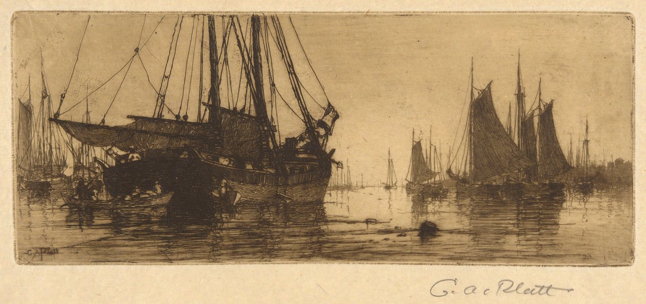 Rybářské lodě od Charles A. Platt