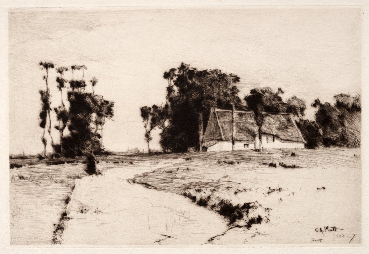 Bretaňské stromy, 1885-1887. od Charles Adams Platt