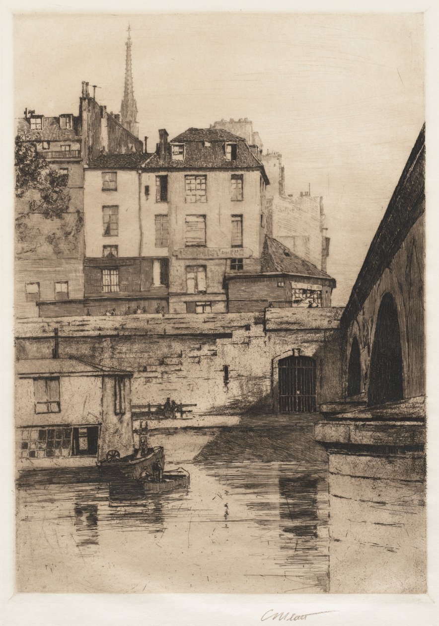 Quai des Orfèvres, Paříž, 1886. od Charles Adams Platt
