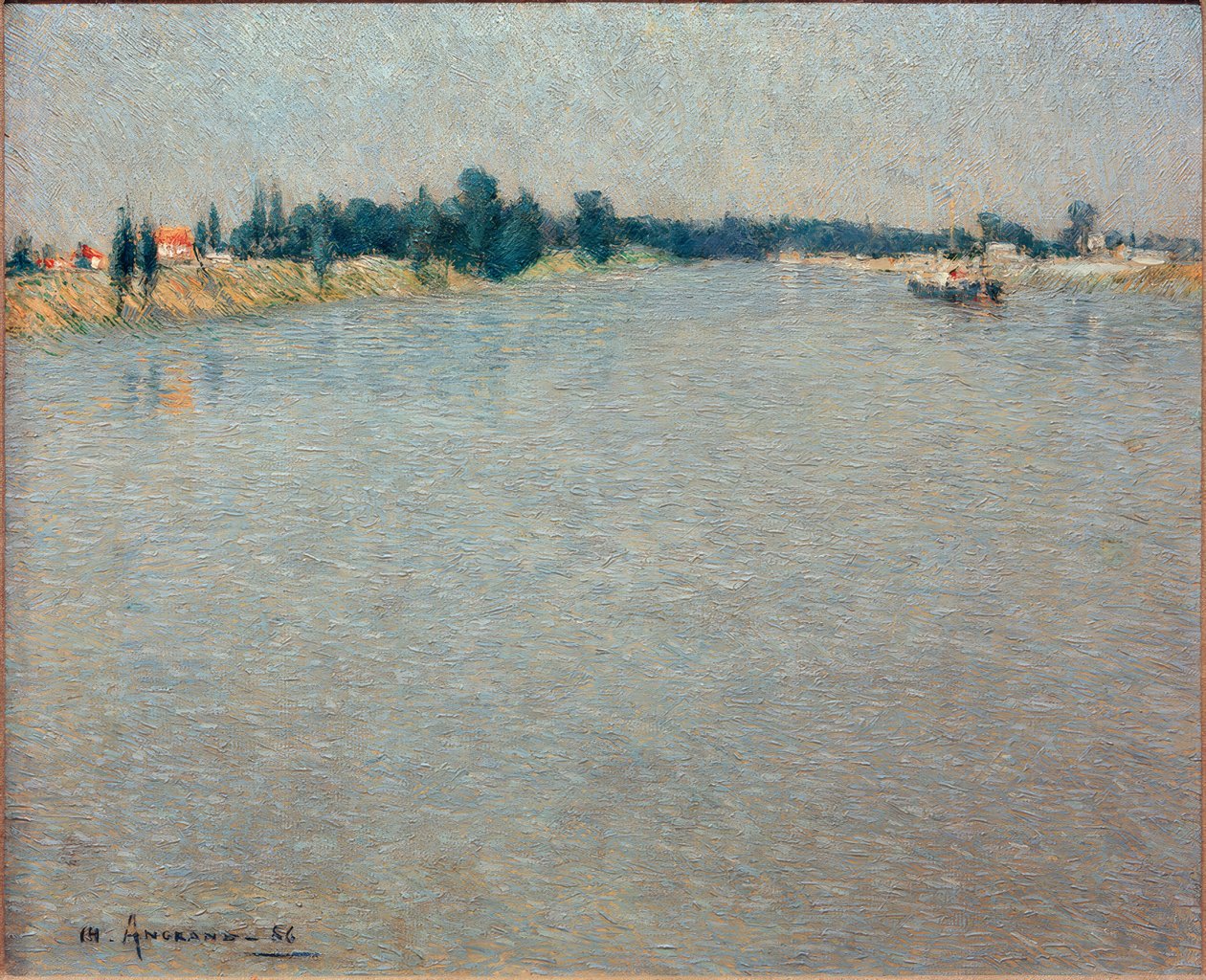 Seina - ráno od Charles Angrand